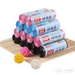 环保生活新选择 妙美彩色家用点断式垃圾袋，定制批发轻松购